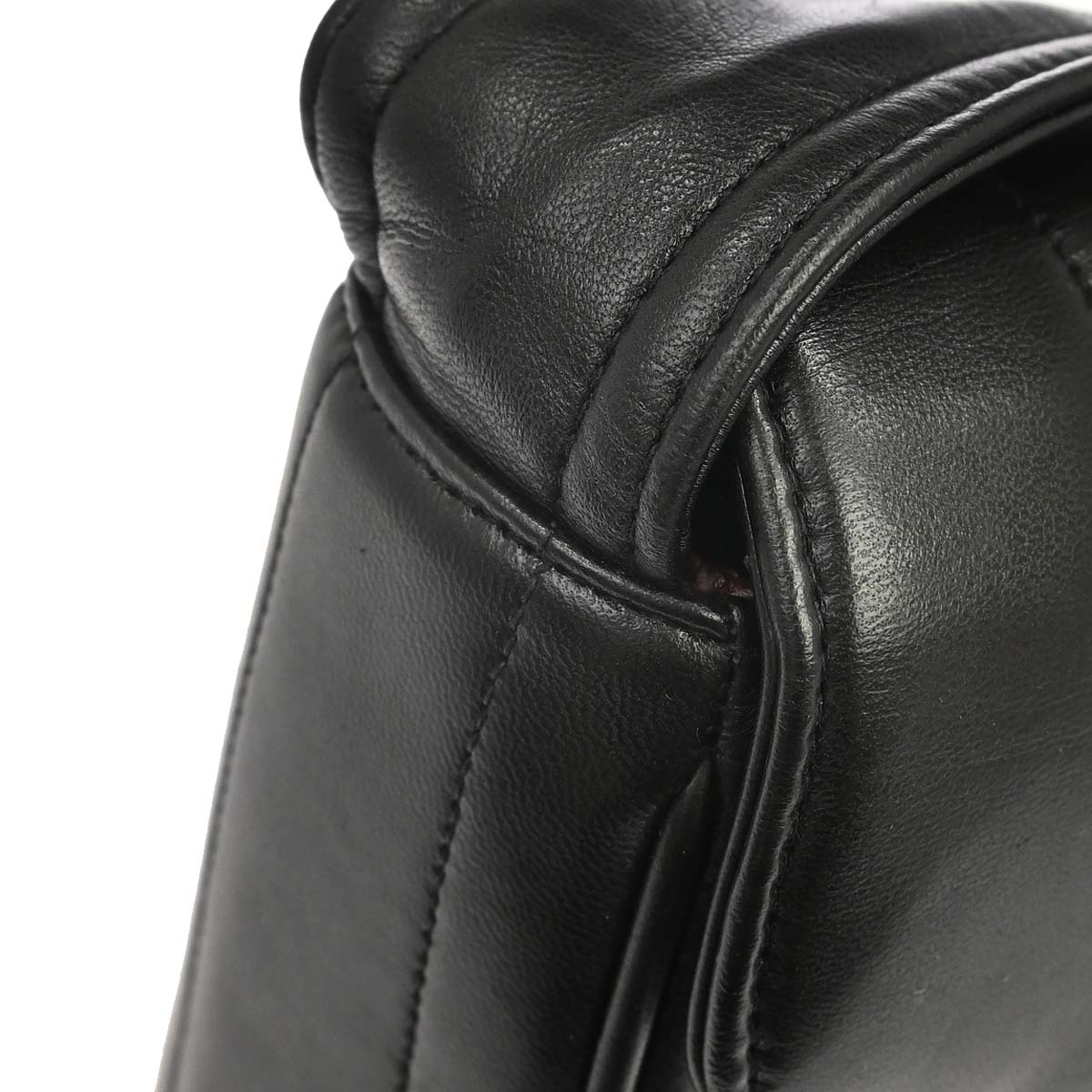Chanel 1994-1996 Black Lambskin Mademoiselle Handbag