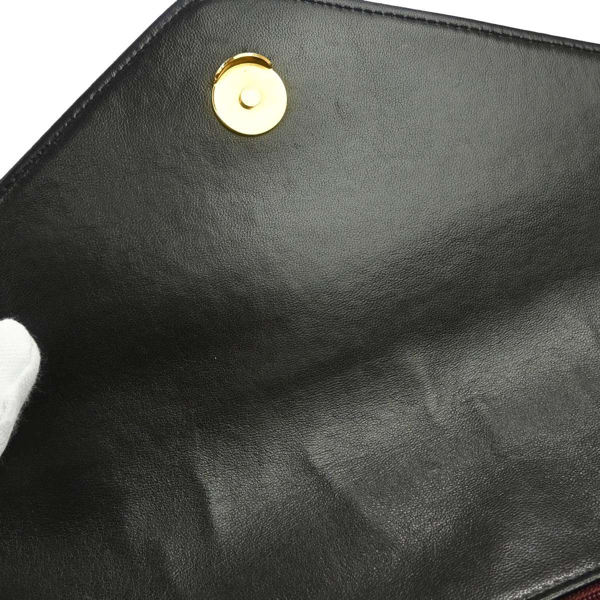 Chanel 1994-1996 Black Lambskin Mademoiselle Handbag