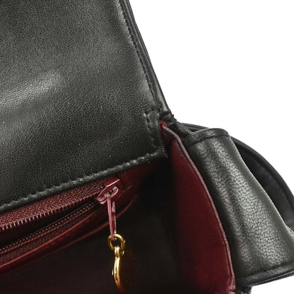 Chanel 1994-1996 Black Lambskin Mademoiselle Handbag