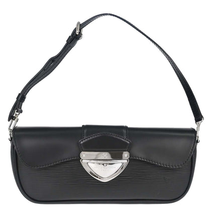 Louis Vuitton Black Epi Pochette Montaigne Handbag M59292