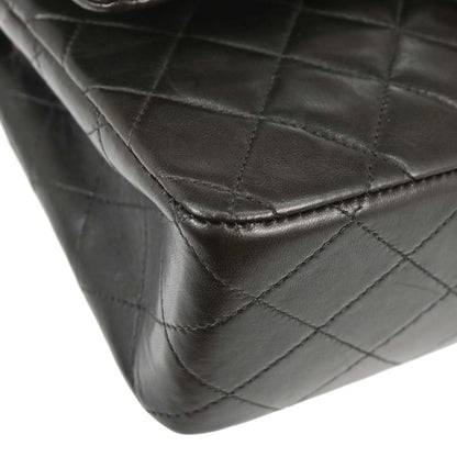Chanel Black Lambskin Medium Classic Double Flap Shoulder Bag