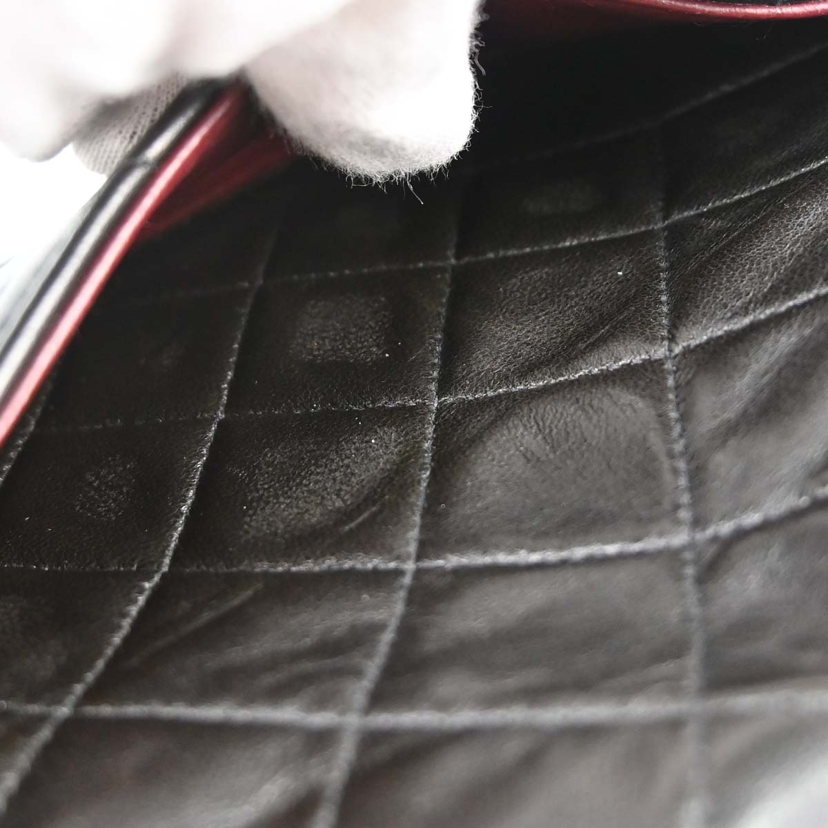 Chanel Black Lambskin Medium Classic Double Flap Shoulder Bag