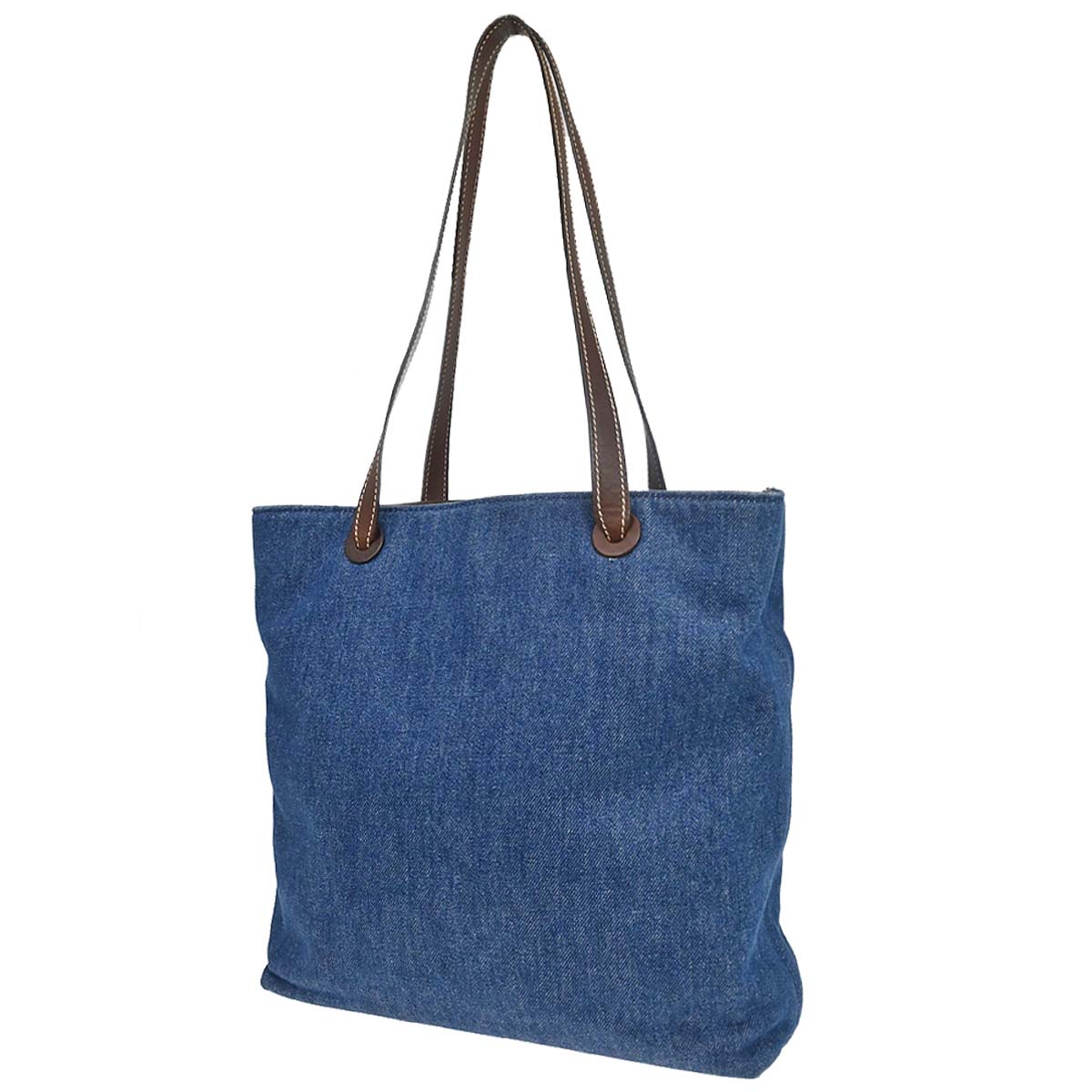 Chanel 1997-1999 Blue Denim Tote Handbag