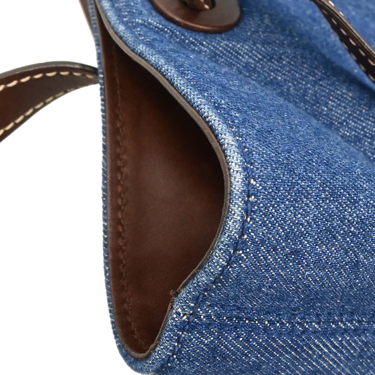 Chanel 1997-1999 Blue Denim Tote Handbag