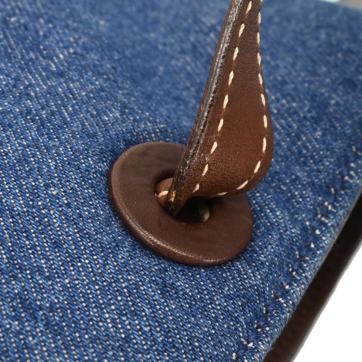 Chanel 1997-1999 Blue Denim Tote Handbag