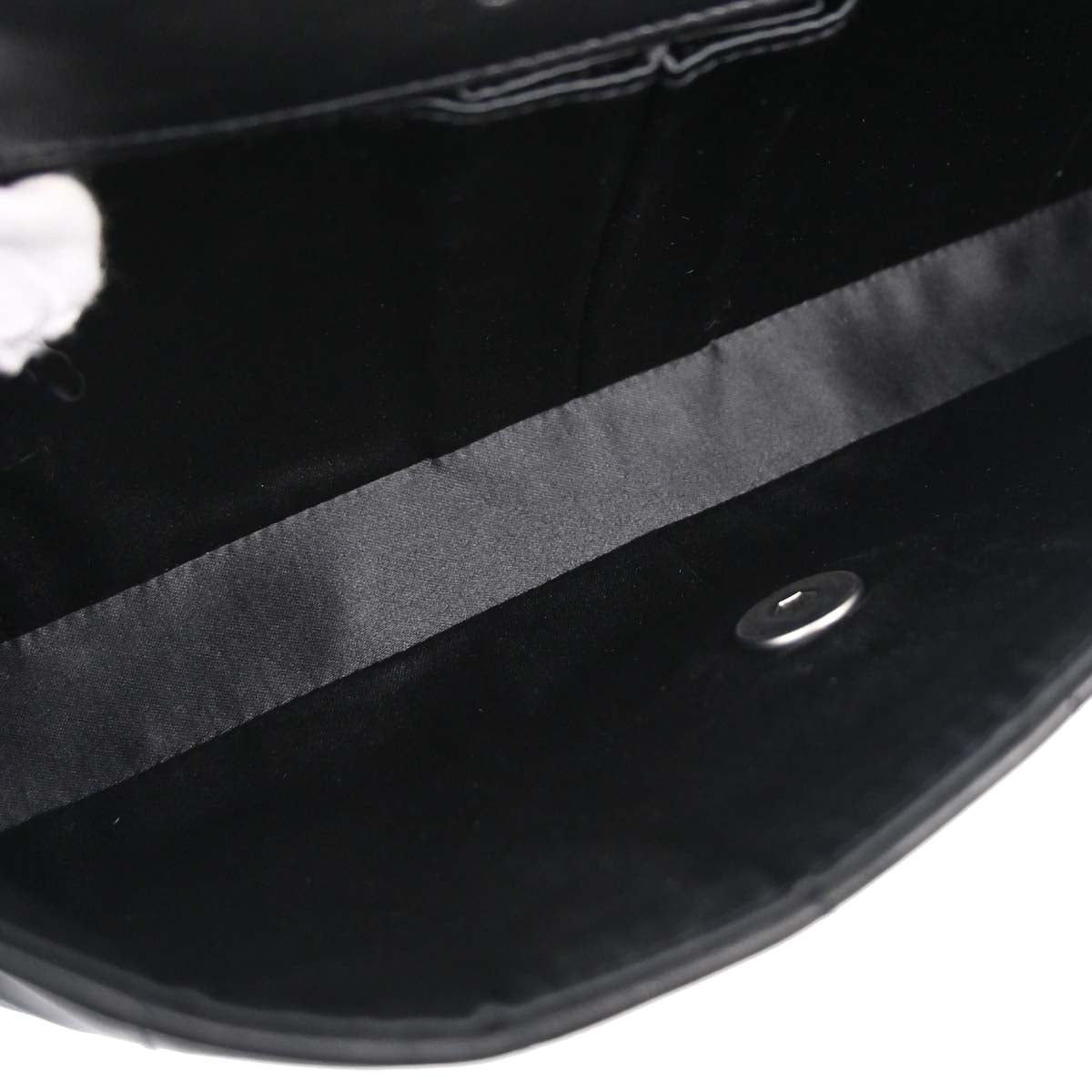 Chanel 2000-2002 Black Lambskin Choco Bar East West Shoulder Bag
