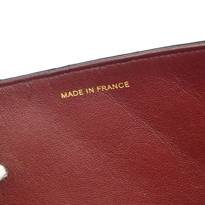 Chanel 1996-1997 Black Lambskin Pushlock Medium Half Flap Shoulder Bag