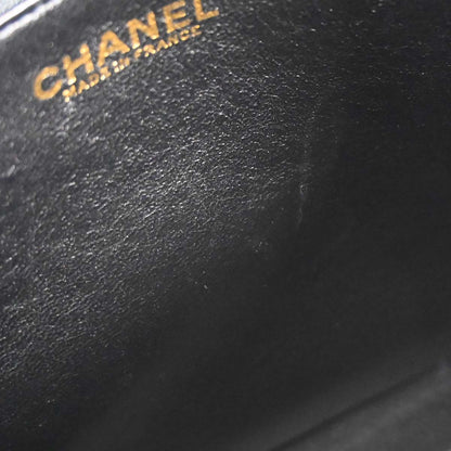 Chanel 1997-1999 Black Caviar Skin Tote Handbag