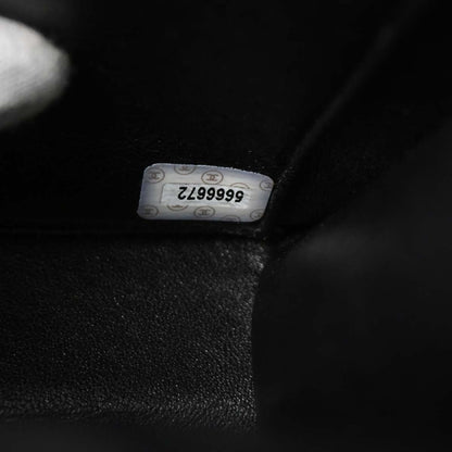 Chanel 1997-1999 Black Caviar Skin Tote Handbag