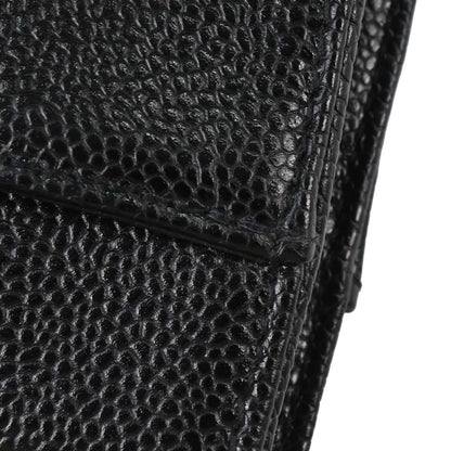 Chanel 1997-1999 Black Caviar Skin Tote Handbag