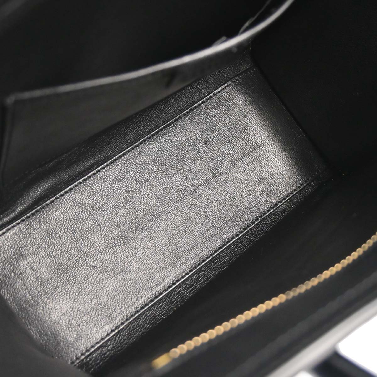 Celine Blue Leather Nano Luggage 2way Tote Handbag