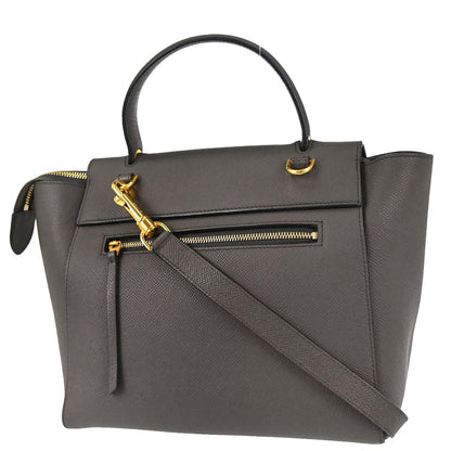 Celine Gray Belt Bag Micro 2way Handbag