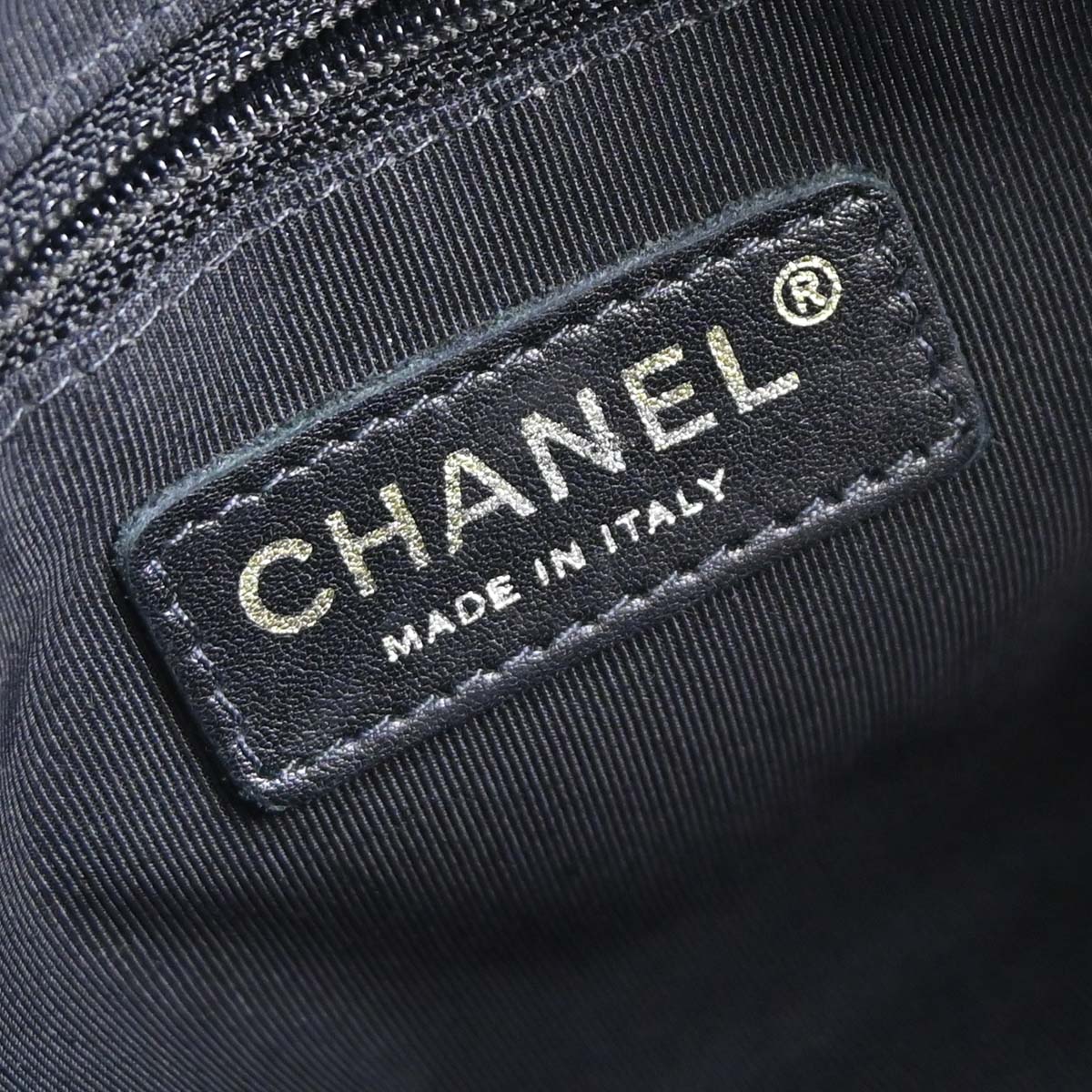 Chanel 2003-2004 Black Caviar Skin Petite Timeless Tote PTT Chain Handbag