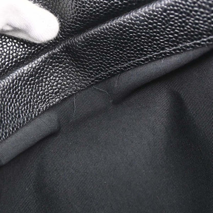Chanel 2003-2004 Black Caviar Skin Petite Timeless Tote PTT Chain Handbag