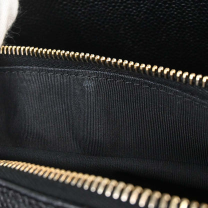 Chanel 2003-2004 Black Caviar Skin Petite Timeless Tote PTT Chain Handbag