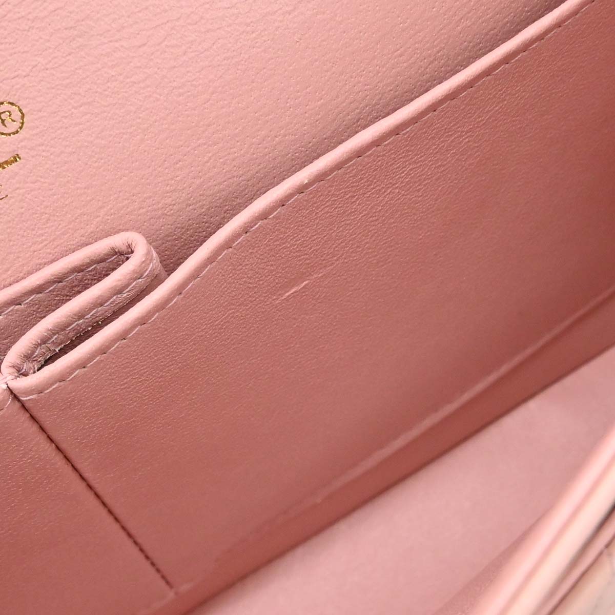 Chanel 2000-2002 Pink Lambskin Medium Classic Double Flap Shoulder Bag
