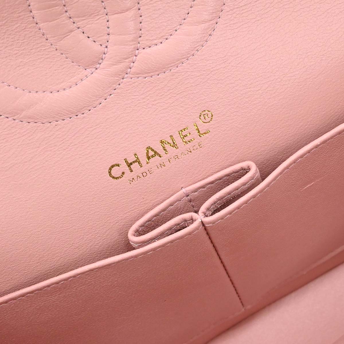 Chanel 2000-2002 Pink Lambskin Medium Classic Double Flap Shoulder Bag