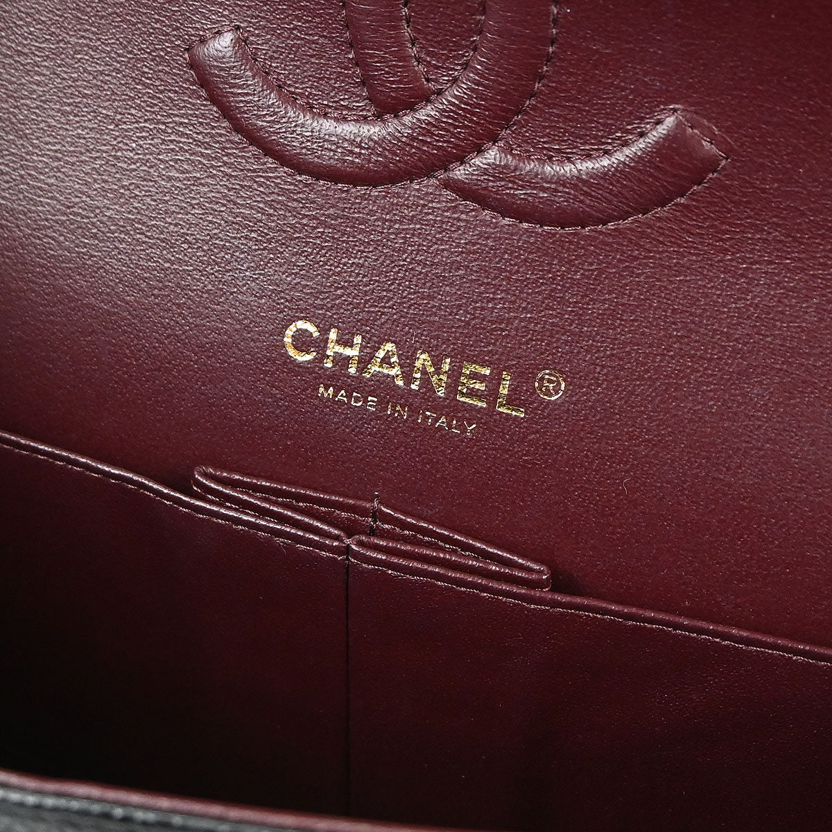 Chanel Black Caviar Skin Medium Classic Double Flap Shoulder Bag