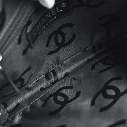 Chanel 2005-2006 Beige Black Calfskin Cambon Ligne Handbag
