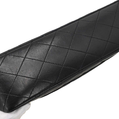 Chanel Black Lambskin Medium Classic Double Flap Shoulder Bag