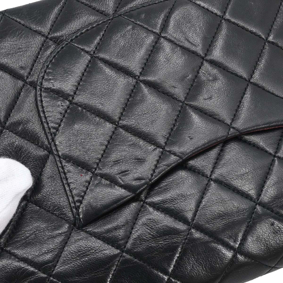 Chanel Black Lambskin Medium Classic Double Flap Shoulder Bag