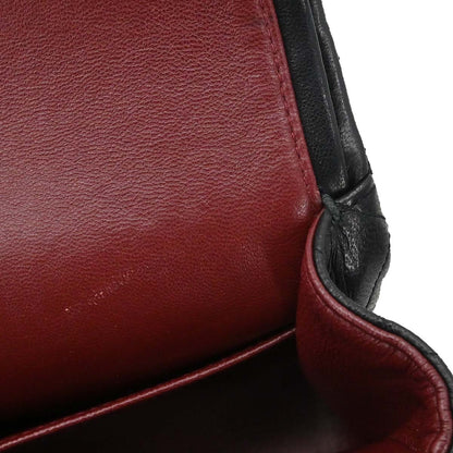 Chanel Black Lambskin Medium Classic Double Flap Shoulder Bag