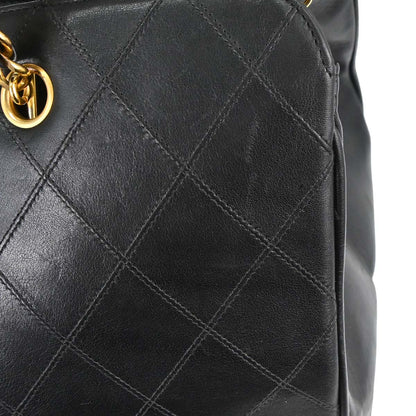 Chanel 1994-1996 Black Lambskin Bicolore Supermodel Shoulder Bag