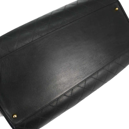 Chanel 1994-1996 Black Lambskin Bicolore Supermodel Shoulder Bag