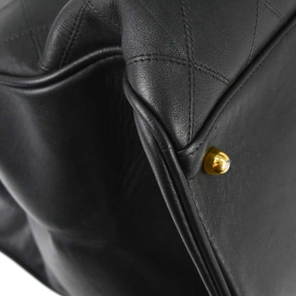 Chanel 1994-1996 Black Lambskin Bicolore Supermodel Shoulder Bag