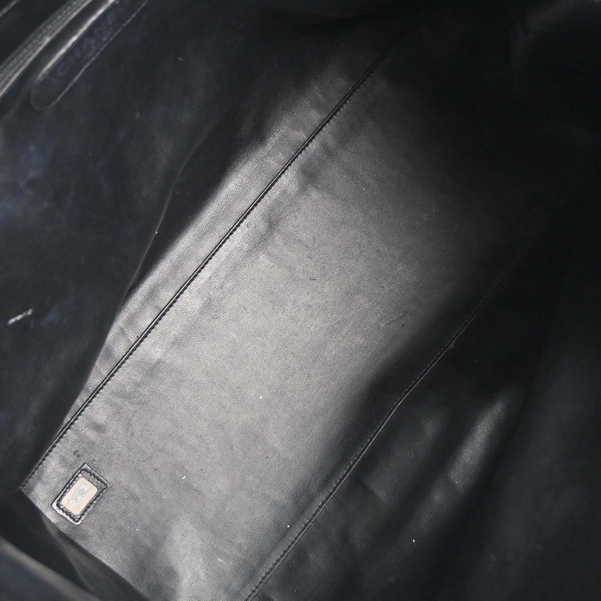 Chanel 1994-1996 Black Lambskin Bicolore Supermodel Shoulder Bag