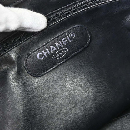 Chanel 1994-1996 Black Lambskin Bicolore Supermodel Shoulder Bag