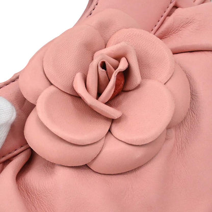 Chanel 2003-2004 Pink Lambskin Camellia Handbag