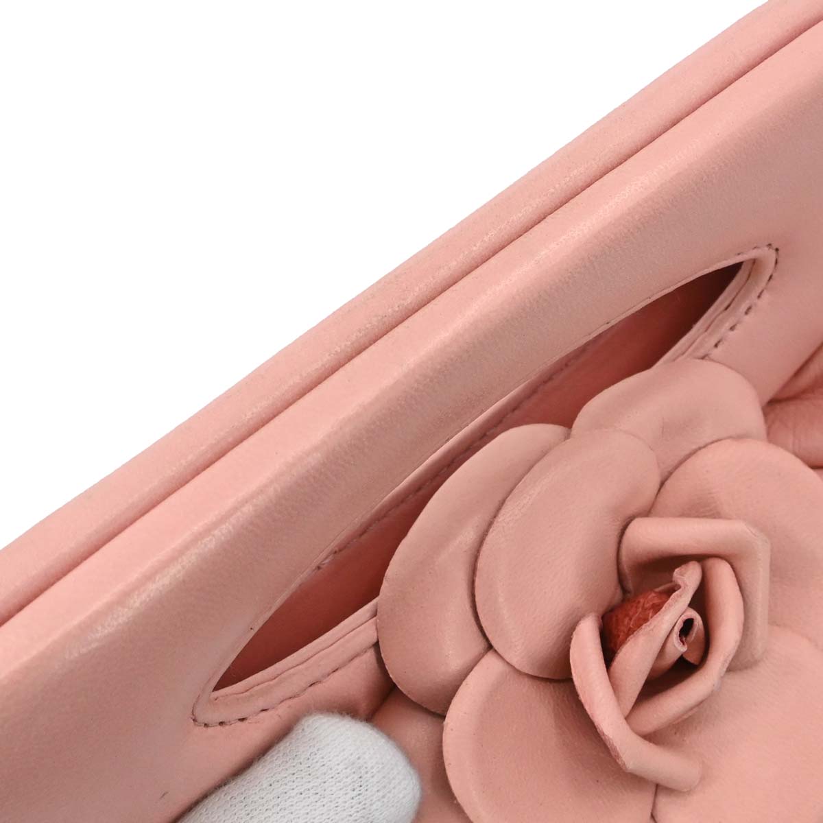 Chanel 2003-2004 Pink Lambskin Camellia Handbag