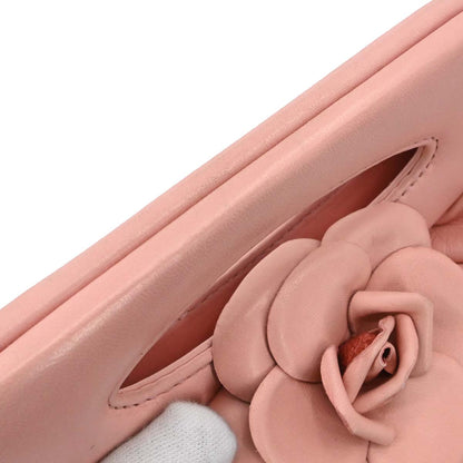 Chanel 2003-2004 Pink Lambskin Camellia Handbag