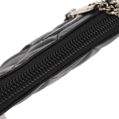 Chanel 2012 Black Calfskin Cambon Coin Purse Wallet