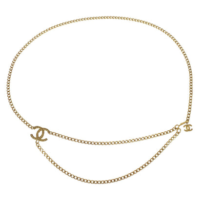 Chanel Gold CC Chain Belt 03P Small Good