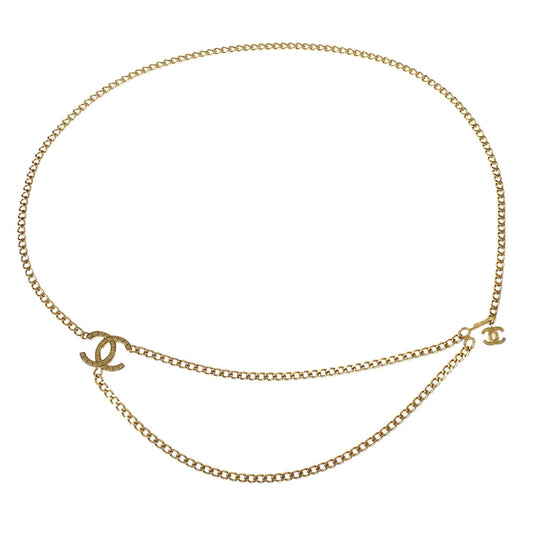 Chanel Gold CC Chain Belt 03P Small Good