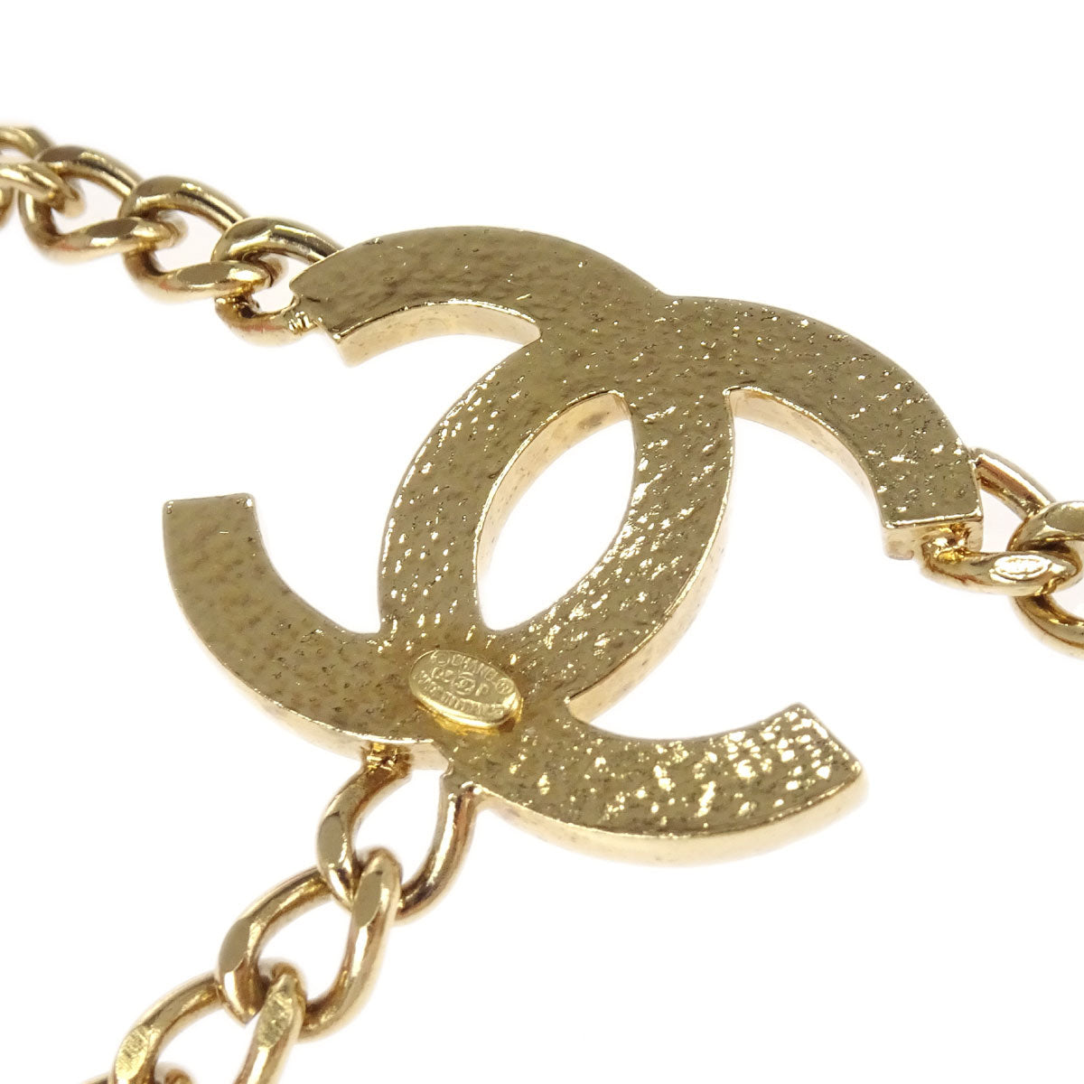 Chanel Gold CC Chain Belt 03P Small Good