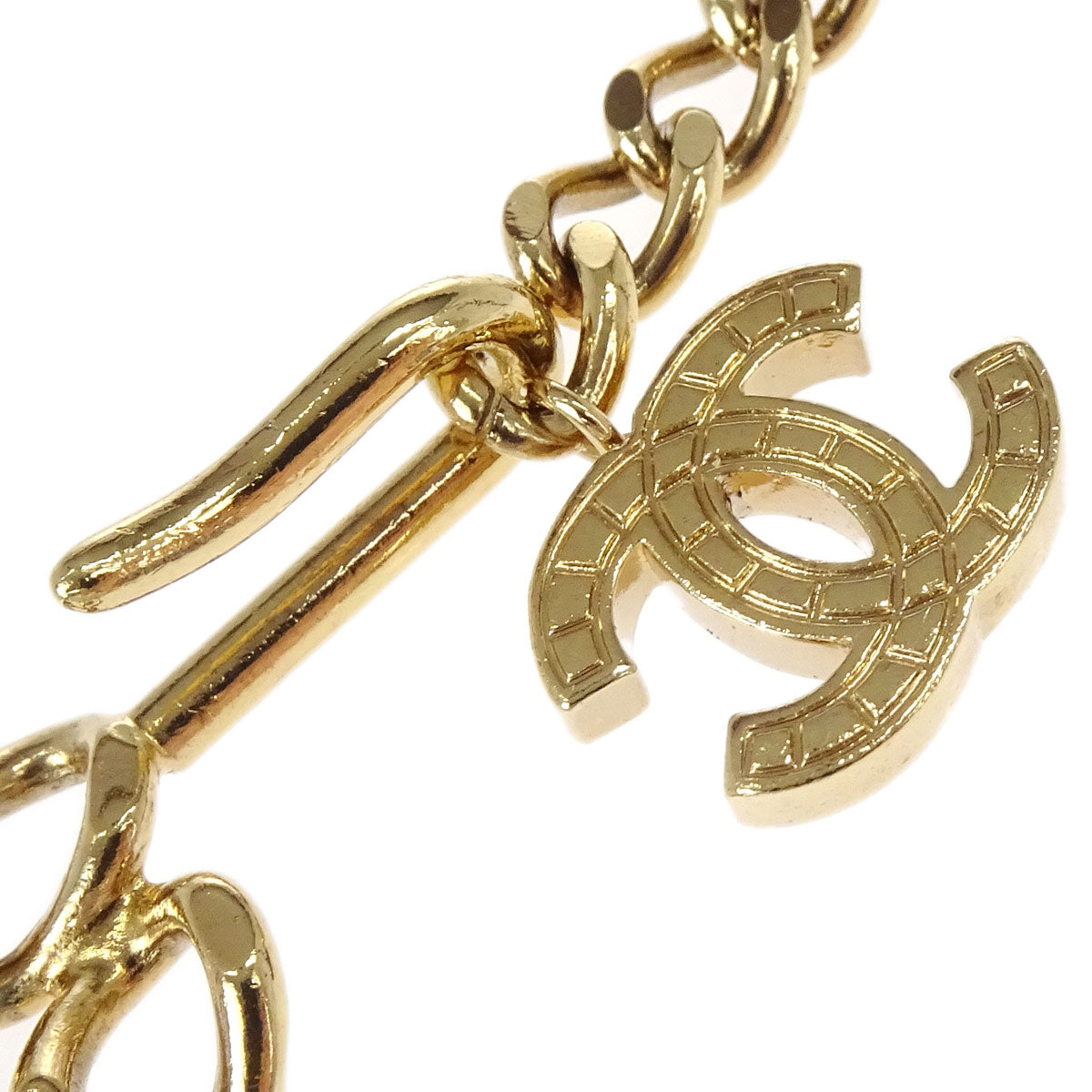 Chanel Gold CC Chain Belt 03P Small Good