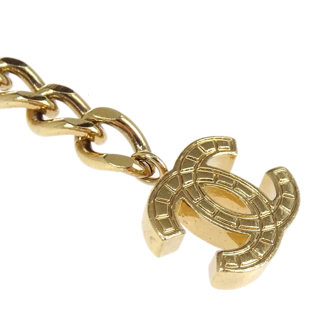 Chanel Gold CC Chain Belt 03P Small Good