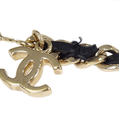 Chanel Logo Chain Belt Gold Black 05V Small Good