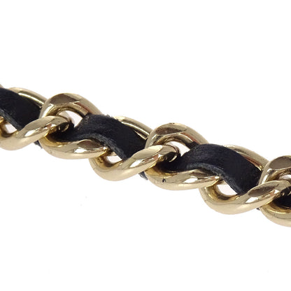 Chanel Logo Chain Belt Gold Black 05V Small Good