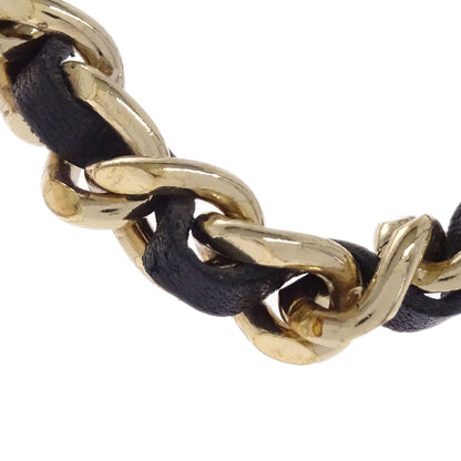 Chanel Logo Chain Belt Gold Black 05V Small Good