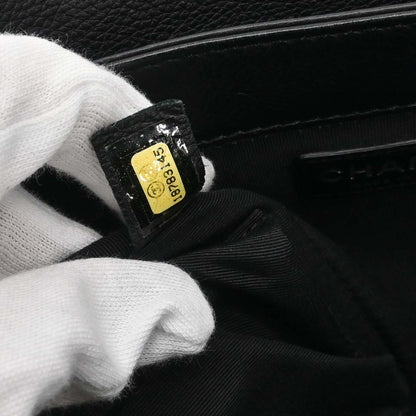 Boy Chanel 2013-2014 Black Lambskin Medium Shoulder Bag