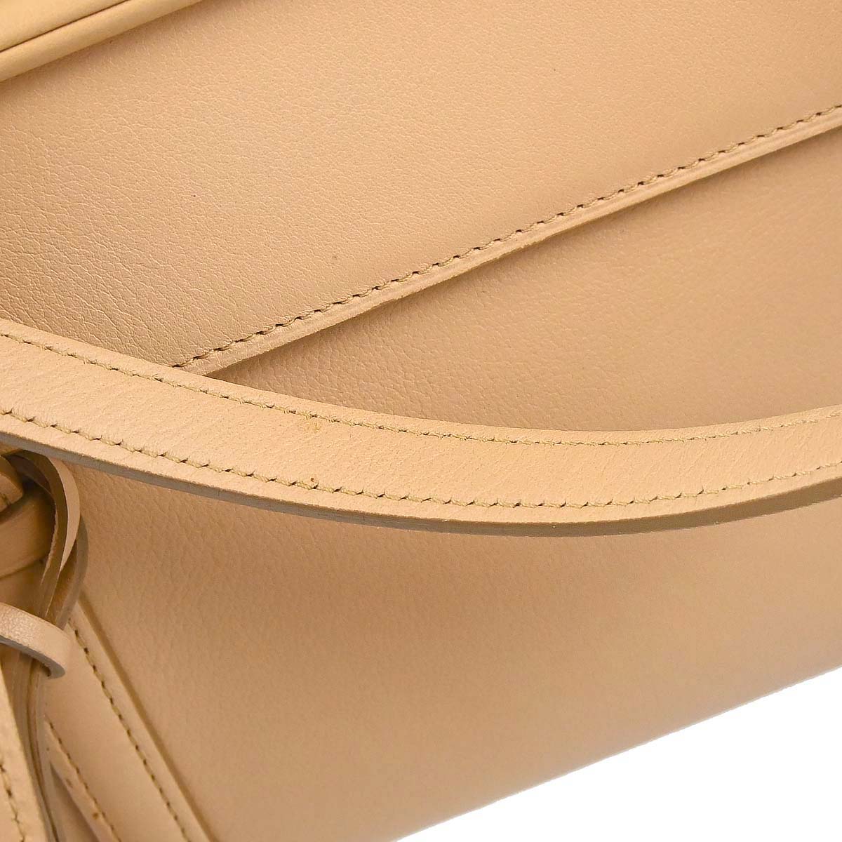Cartier Beige Leather Cabochon Handbag