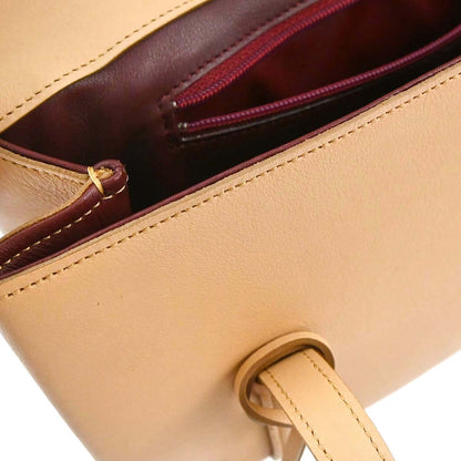 Cartier Beige Leather Cabochon Handbag