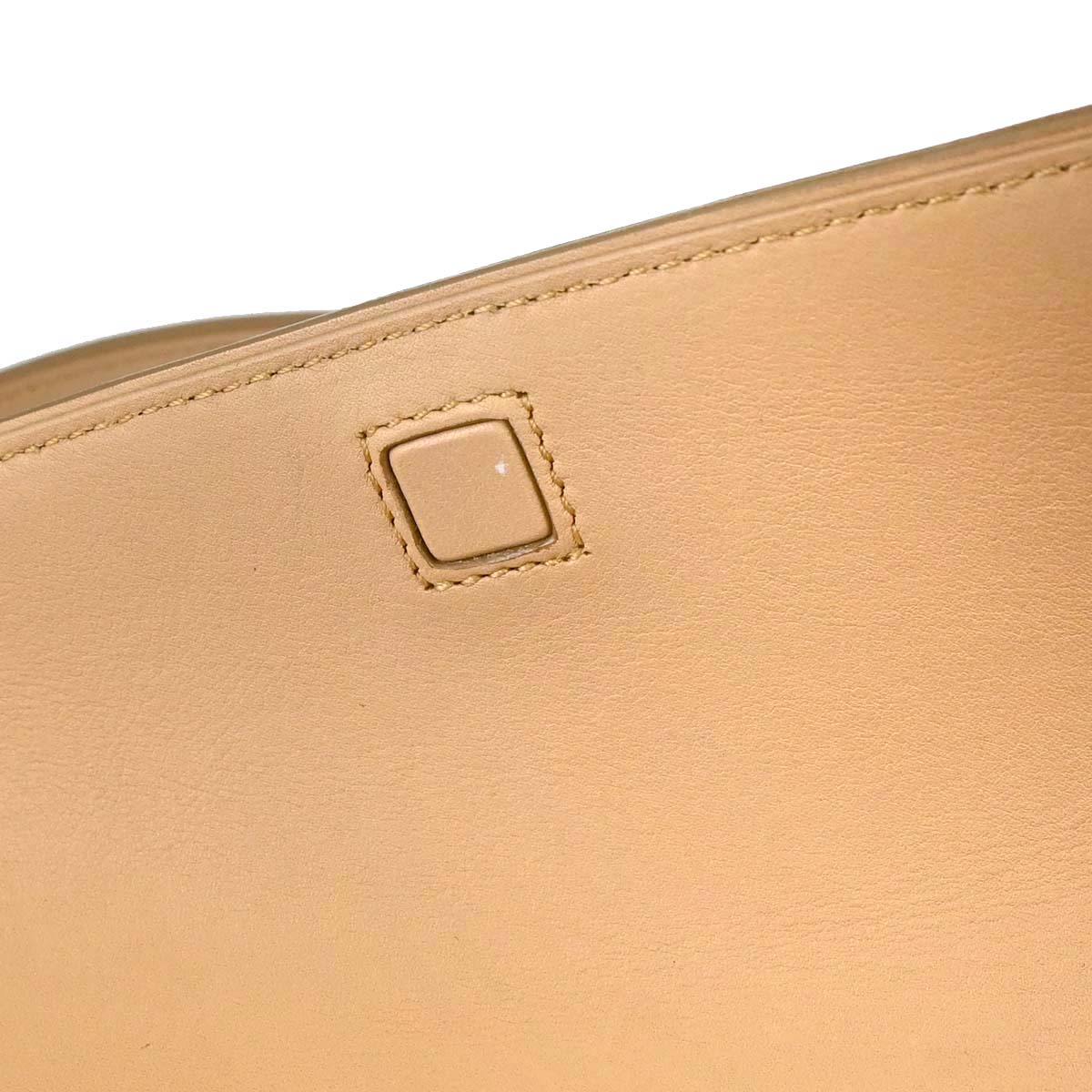 Cartier Beige Leather Cabochon Handbag