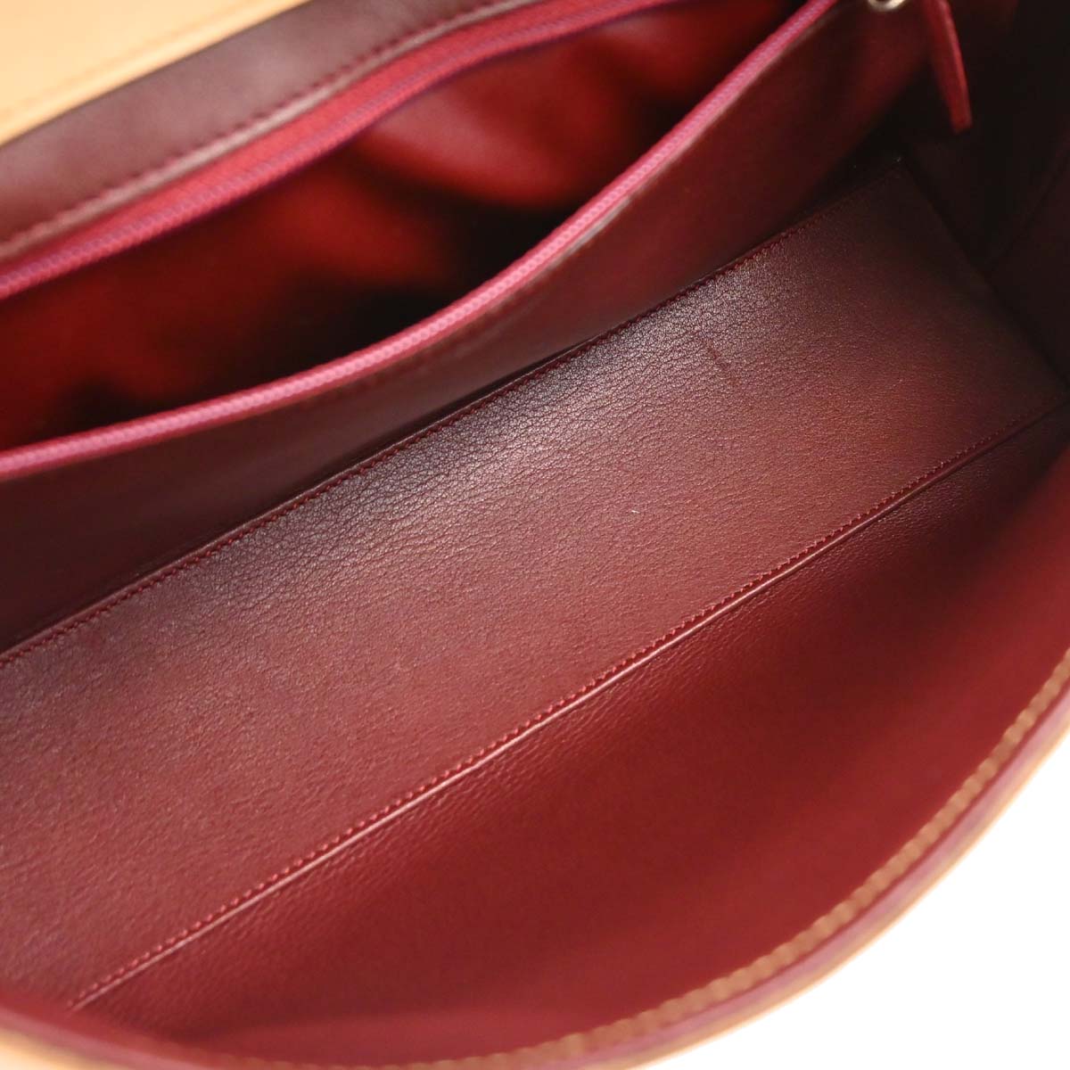 Cartier Beige Leather Cabochon Handbag