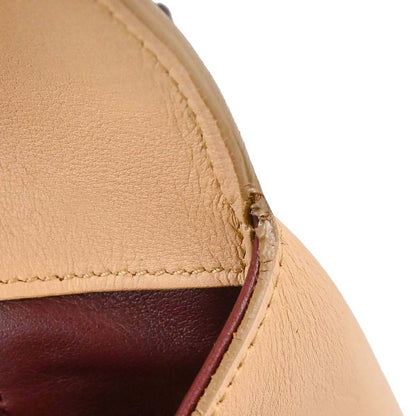 Cartier Beige Leather Cabochon Handbag