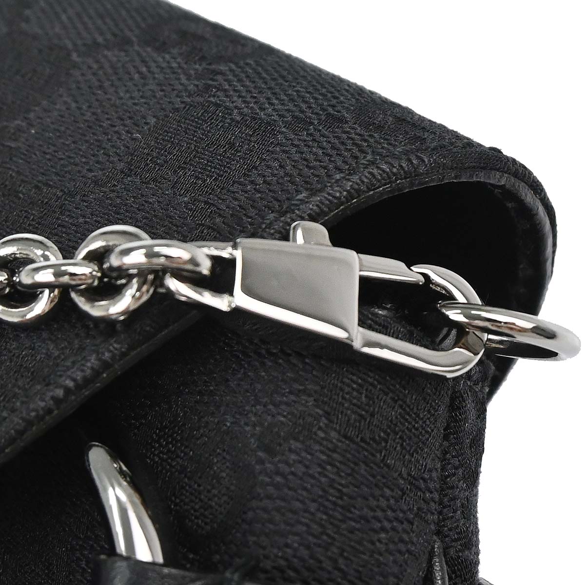 Gucci Black GG Canvas Horsebit Handbag